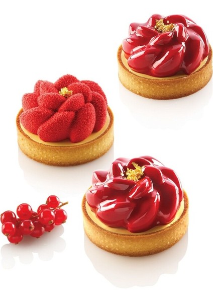 Delikli Tart Kalıbı Kit Tarte Halkası Fleur Ø 80 mm
