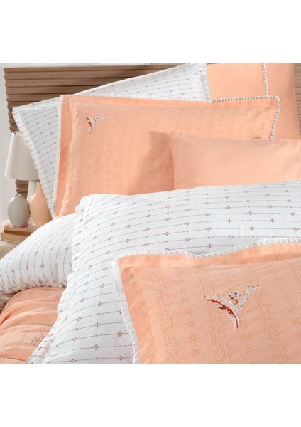 Gracia Somon King Size (Battal Boy) %100 Pamuk Mood Comfort Nevresim Takımı fırsatları