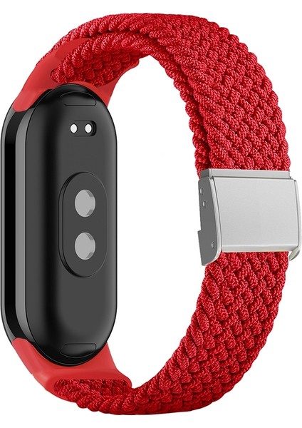 Xiaomi Mi Band 8 Için Naylon Örgülü Ste Toka Watch Band (Yurt Dışından)