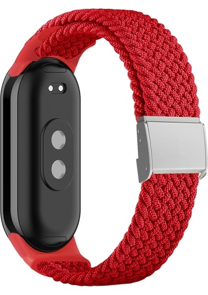 Xiaomi Mi Band 8 Için Naylon Örgülü Ste Toka Watch Band (Yurt Dışından)