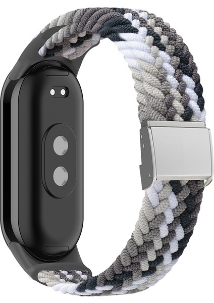 Xiaomi Mi Band 8 Için Naylon Örgülü Ste Toka Watch Band (Yurt Dışından)