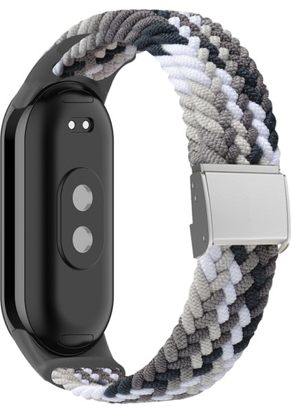 Xiaomi Mi Band 8 Için Naylon Örgülü Ste Toka Watch Band (Yurt Dışından)