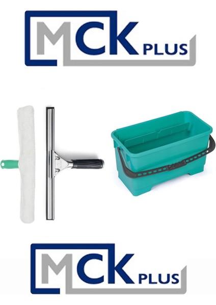 Çevre Dostu Ev Temizlik Seti, Cam Temizleme, Çekçek, Peluş, 20 lt Kova, Yeşil