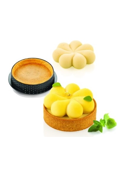 Delikli Tart Kalıbı Kit Tarte Halkası Blossom Ø 70 mm