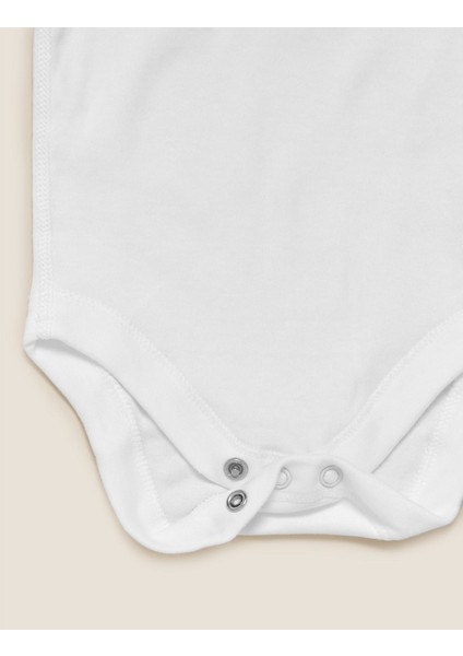 Saf Pamuklu 7'li Bodysuit (0-3 Yaş) modelleri