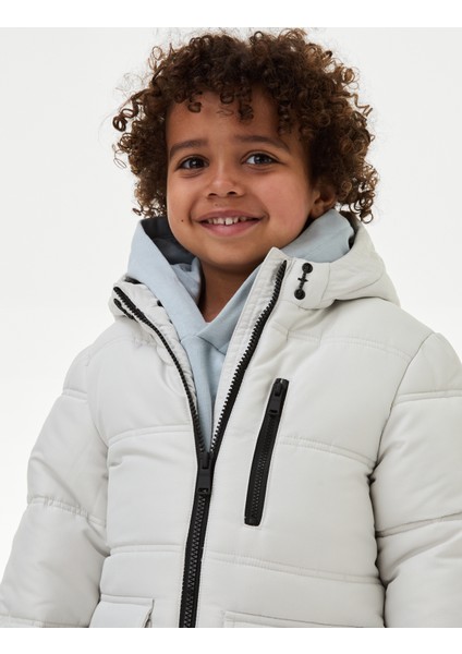 Stormwear: Kapüşonlu Puffer Şişme Mont (2-7 Yaş)