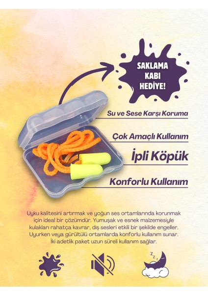 Kulak Tıkacı Ipli Köpük 2'li
