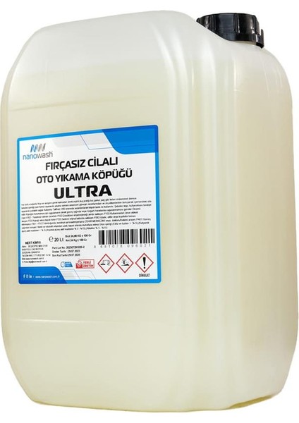 Fırçasız Cilalı Oto Yıkama Köpüğü Ultra 20 Lt