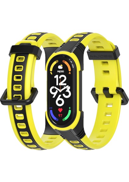 Xiaomi Mi Band 7/7 Nfc Için Iki Renkli Silikon Watch Band (Yurt Dışından)