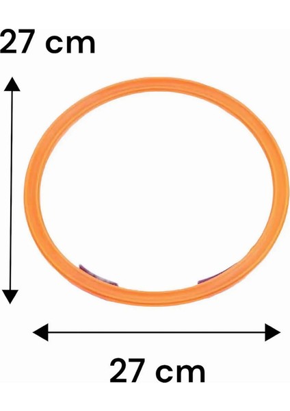 Daire Seksek Halka Oyunu Seti 22 Parça - Anaokulu ve Açık Hava Bahçe Aktivite Eğitim Çemberi 27 cm
