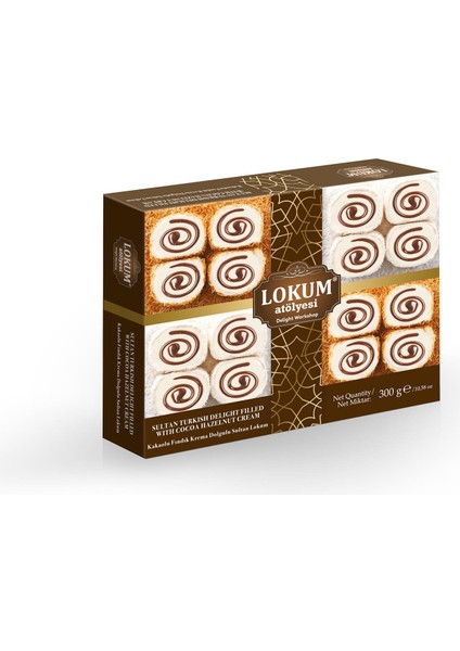 Kakaolu Fındık Krema Dolgulu Sultan Lokum 300g