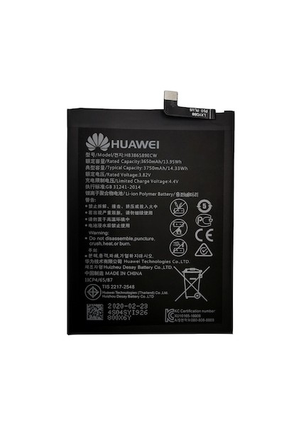 Always Teknoloji Huawei Mate 20 Lite HB386589ECW Batarya Pil 3650 mAh