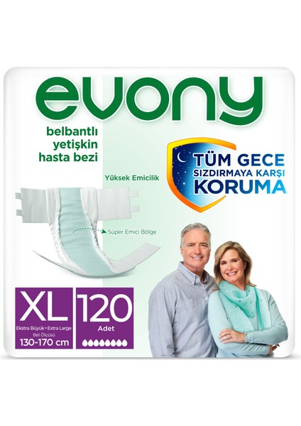 Yetişkin Hasta Bezi Extra Large 120 Adet
