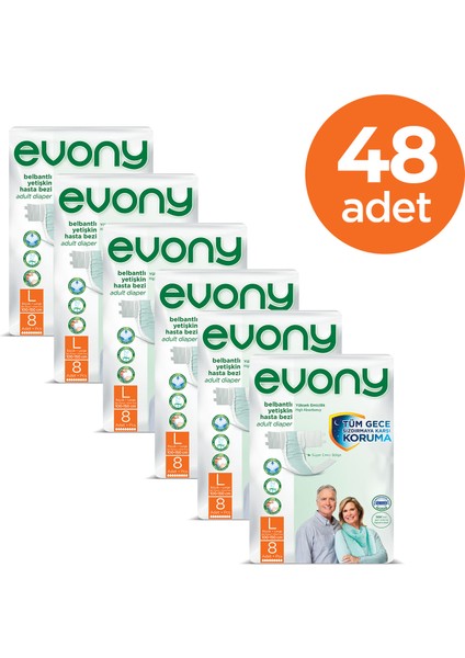 Yetişkin Hasta Bezi Large 48 Adet