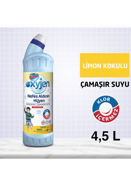 Oksijen Çamaşır Suyu 750 ml Hasas Hijyen Ekonomi Paketi 6'lı