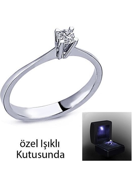 0,09 Ct Tektaş Pırlanta Yüzük 74085