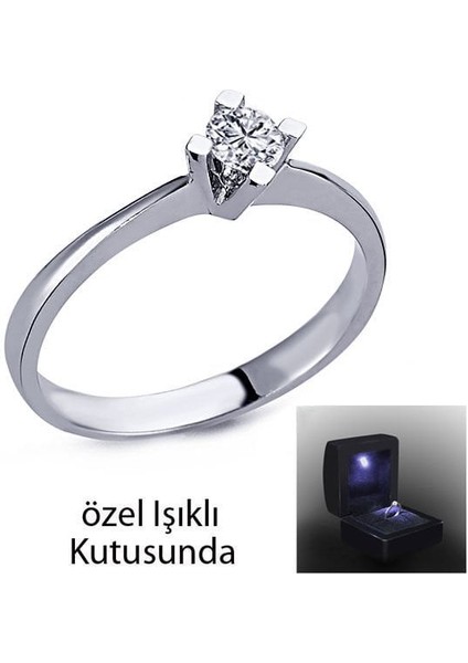 0,16 Ct Tektaş Pırlanta Yüzük 74079