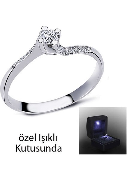 0,15 Ct Tektaş Pırlanta Yüzük 74074