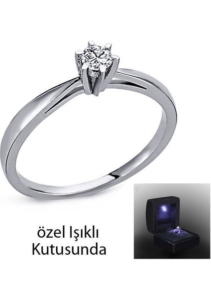 0,15 Ct Tektaş Pırlanta Yüzük 74083