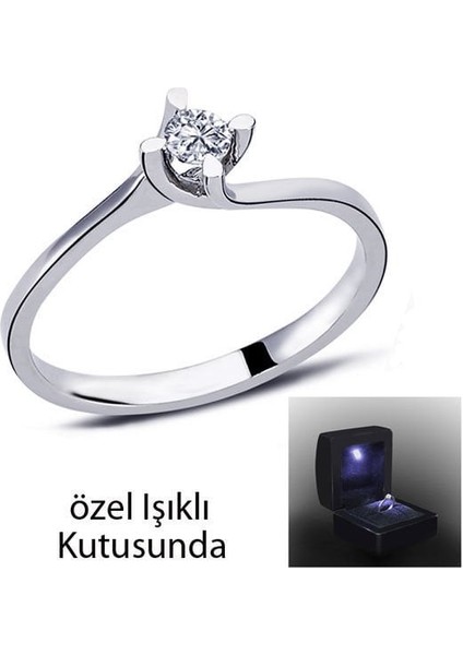 0,14 Ct Tektaş Pırlanta Yüzük 74076