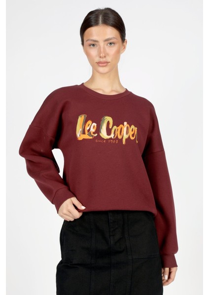 Tila Kadın O Yaka Sweatshirt Bordo fiyatları
