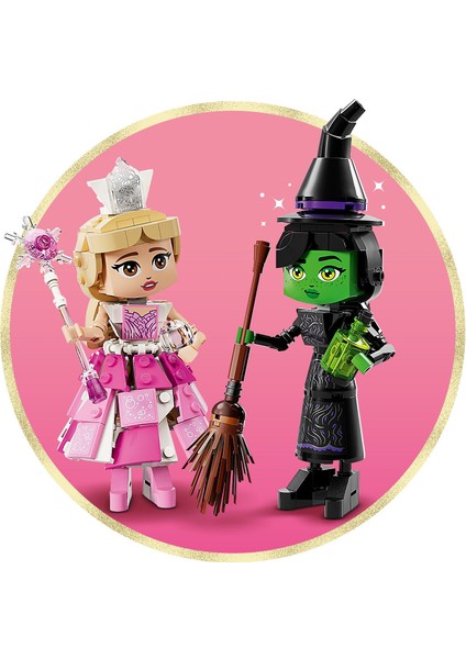 Wicked Elphaba ve Glinda Figürleri 75682 - 10 Yaş ve Üzeri Çocuklar Için Fantastik Oyuncak Yapım Seti (558 Parça)