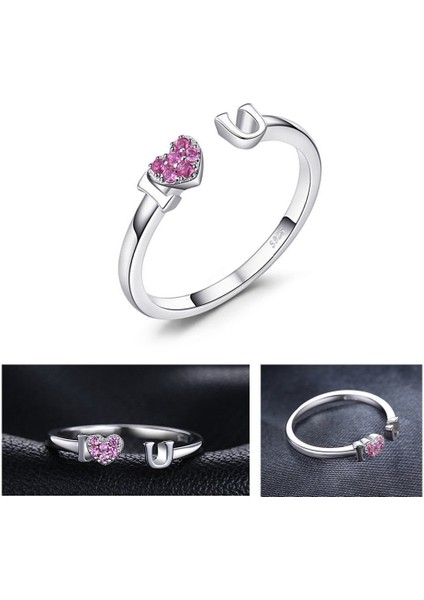 Pembe Safir I Love You Yüzük 78413