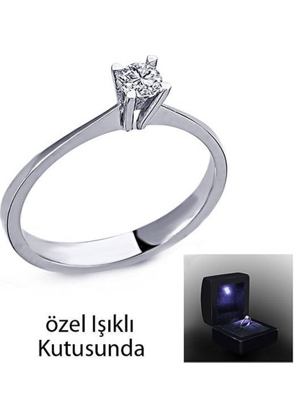 0,13 Ct Tektaş Pırlanta Yüzük 74084