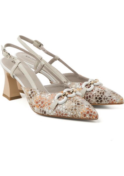 Kadın Sandalet 8F5150DM Donna Serena Campoamor Taupe-Panna