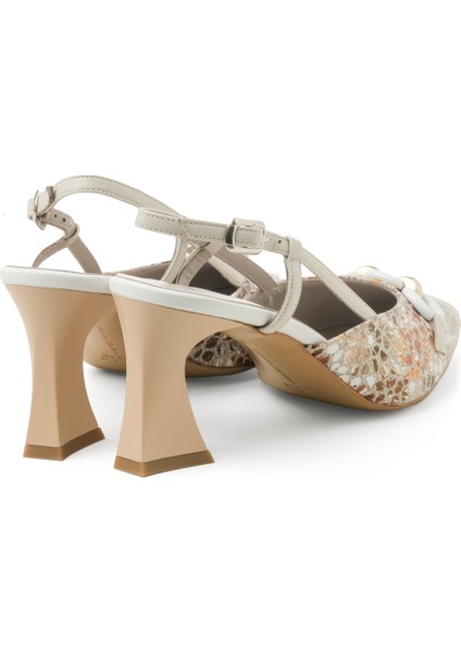 Kadın Sandalet 8F5150DM Donna Serena Campoamor Taupe-Panna