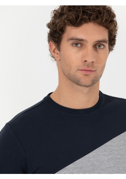 Erkek Lacivert Sweatshirt 50257182-VR033 fiyatları