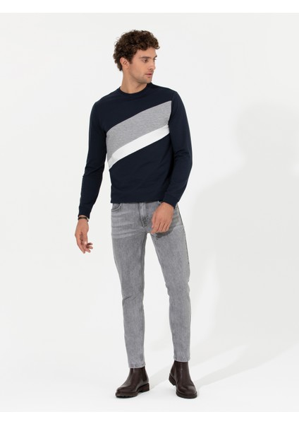 Erkek Lacivert Sweatshirt 50257182-VR033 fırsatları
