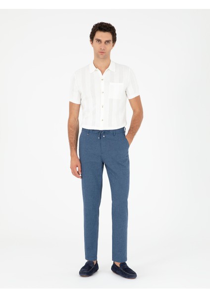 Erkek Indigo Pantolon (Kanvas-Chino) 50284665-VR028