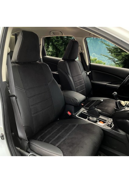 Honda Cr-V Araca Özel Oto Koltuk Kılıfı - Tay Tüyü ve 1. Kalite Deri