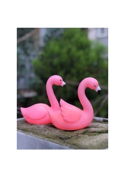 3D Flamingo Tasarımlı Silikon Gece Lambası