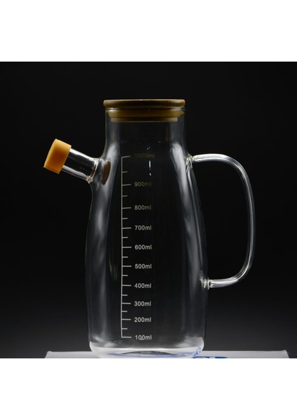 Bambu Kapaklı Vakumlu Borosilikat Litre Göstermeli Yağdanlık fırsatları
