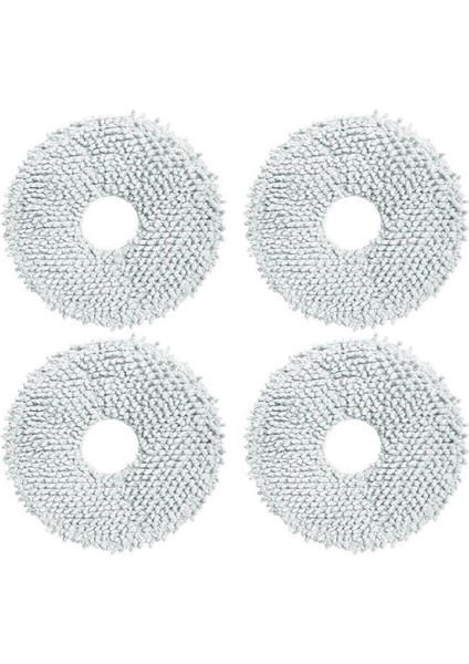 Deebot X1 Omni mop paspas yedek 4'lü set, yapışkanlı, gri renk, temizlik kolaylığı sağlar