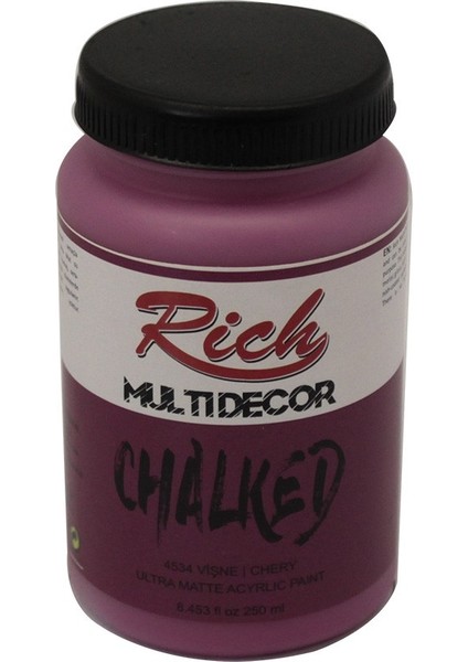 Multi Decor Chalked Akrilik Boya 250 cc Vişne 4534