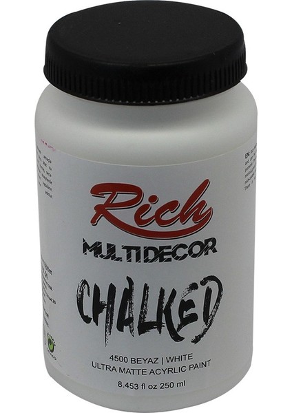 Multi Decor Chalked Akrilik Boya 250 cc Beyaz 4500