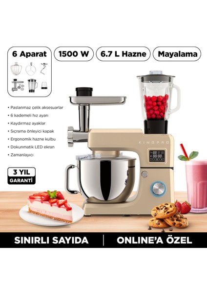 KİNGPRO MODORE KSM4000 MUTFAK ŞEFİ-ALTIN