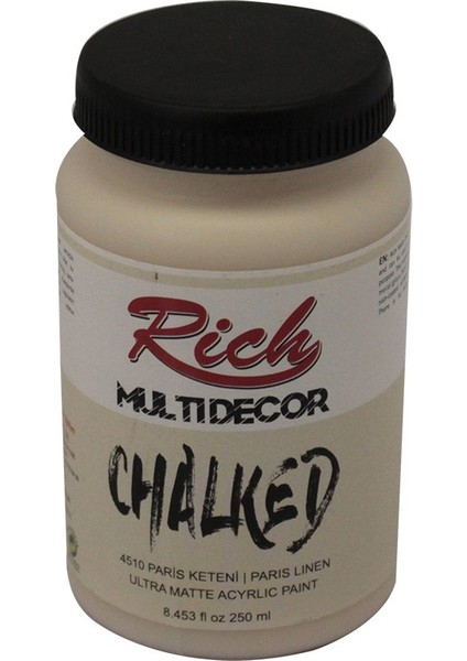 Multi Decor Chalked Akrilik Boya 250 cc Paris Keteni 4510