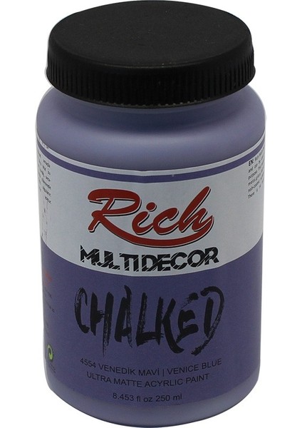 Multi Decor Chalked Akrilik Boya 250 cc venedik Mavi 4554