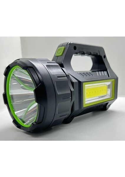 Kama PS-T95 30W Uzun Menzilli Solar Panelli Powerbank+Usb Çıkış S.o.s Lu Ultra Güçlü Ledli Şarjlı Feneri