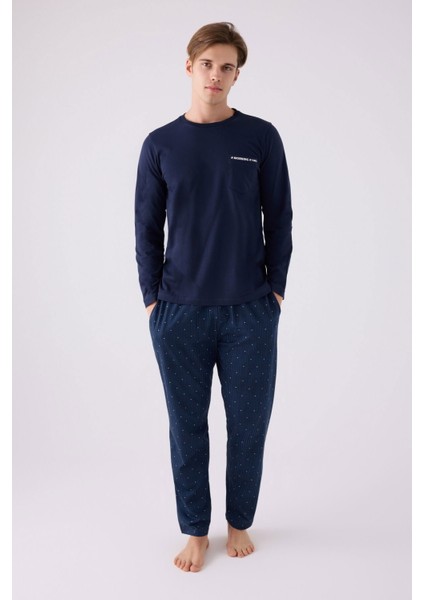 3146 Erkek Uzun Kol Pijama Takım