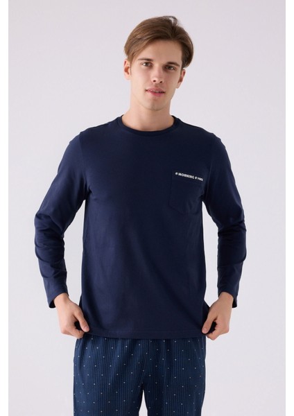 3146 Erkek Uzun Kol Pijama Takım