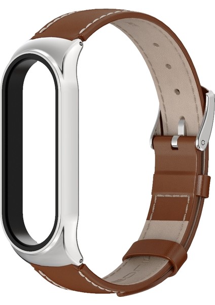 Xiaomi Mi Band Için 6/5/4/3 Sığır Derisi Kordonlu Saat (Yurt Dışından)