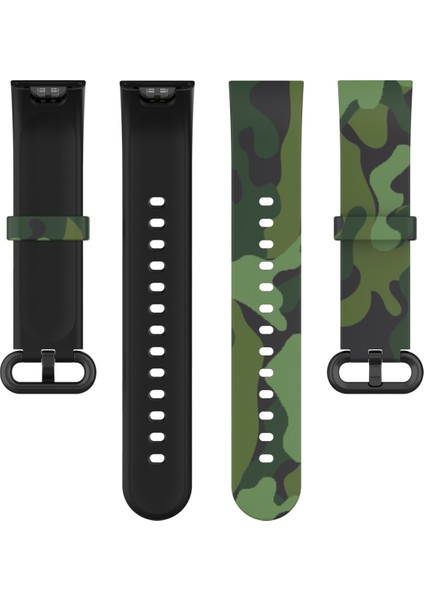 Xiaomi Mi Watch Lite / Redmi Watch Için Silikon Kordonlu Saat (Yurt Dışından)