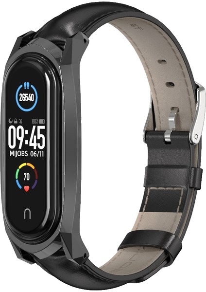 Xiaomi Mi Band Için 6/5/4/3 Sığır Derisi Kordonlu Saat (Yurt Dışından)