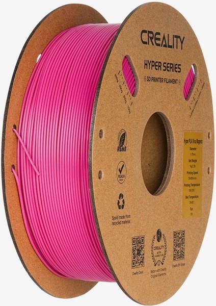 Hyper Pla Filament Viva Magenta 1.75MM 1kg Tek Ebat