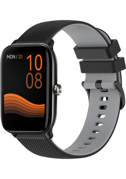Xiaomi Haylou Gst LS09B Için Iki Renkli Silikon Saat Bandı (Yurt Dışından)